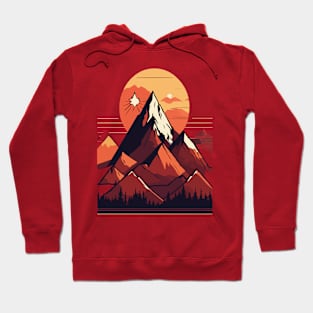 Mountain minimalist design Hoodie